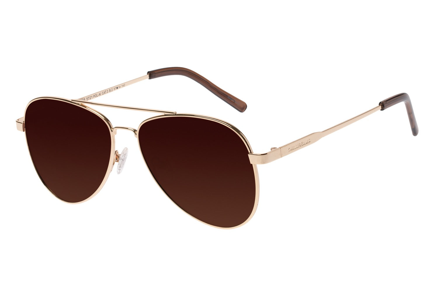 OCULOS CHILLI BEANS MASCULINO MARROM ACO INOXIDAVEL OCMT3508