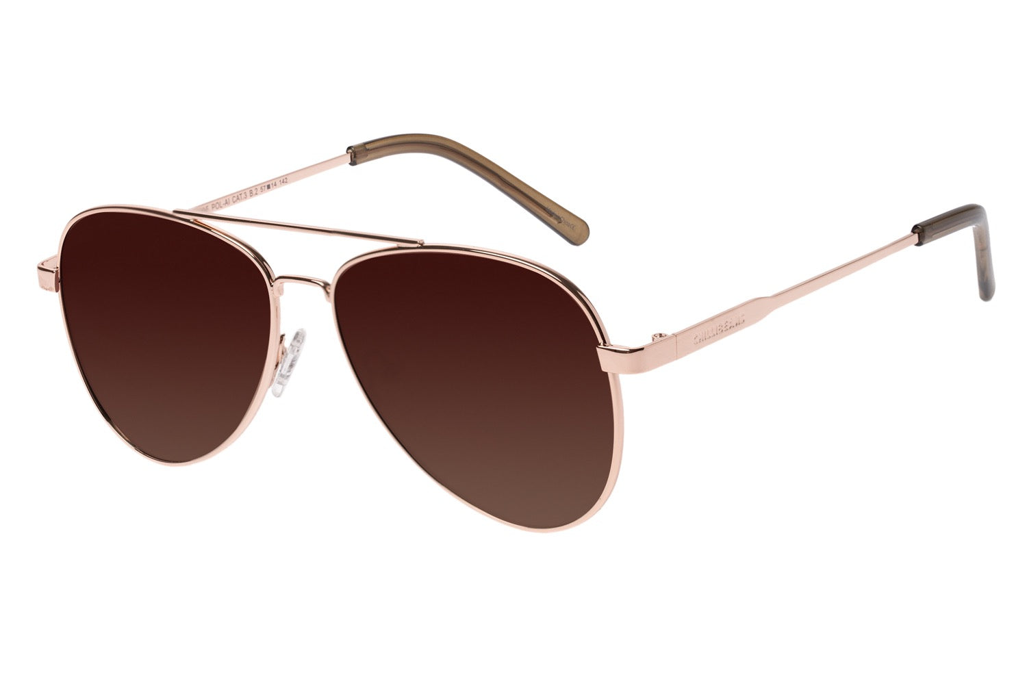 OCULOS CHILLI BEANS MASCULINO MARROM ACO INOXIDAVEL OCMT3508