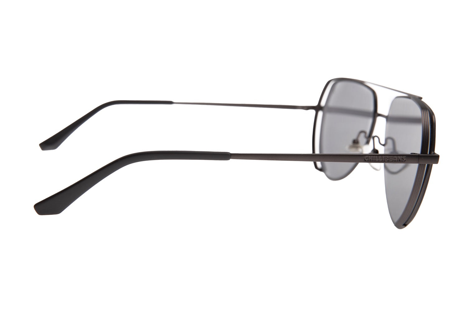 OCULOS UNISSEX CHILLI BEANS ONIX AVIADOR OCMT3752