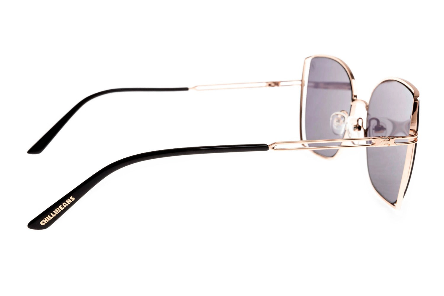 OCULOS CHILLI BEANS FEMININO PRETO ACO INOXIDAVEL OCMT3962