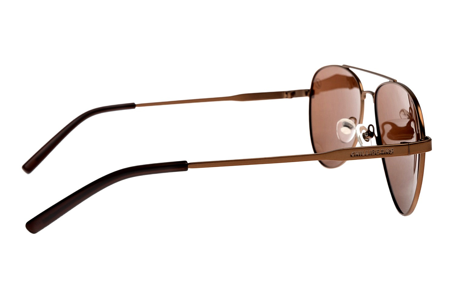 OCULOS CHILLI BEANS MASCULINO MARROM ACO INOXIDAVEL OCMT4004