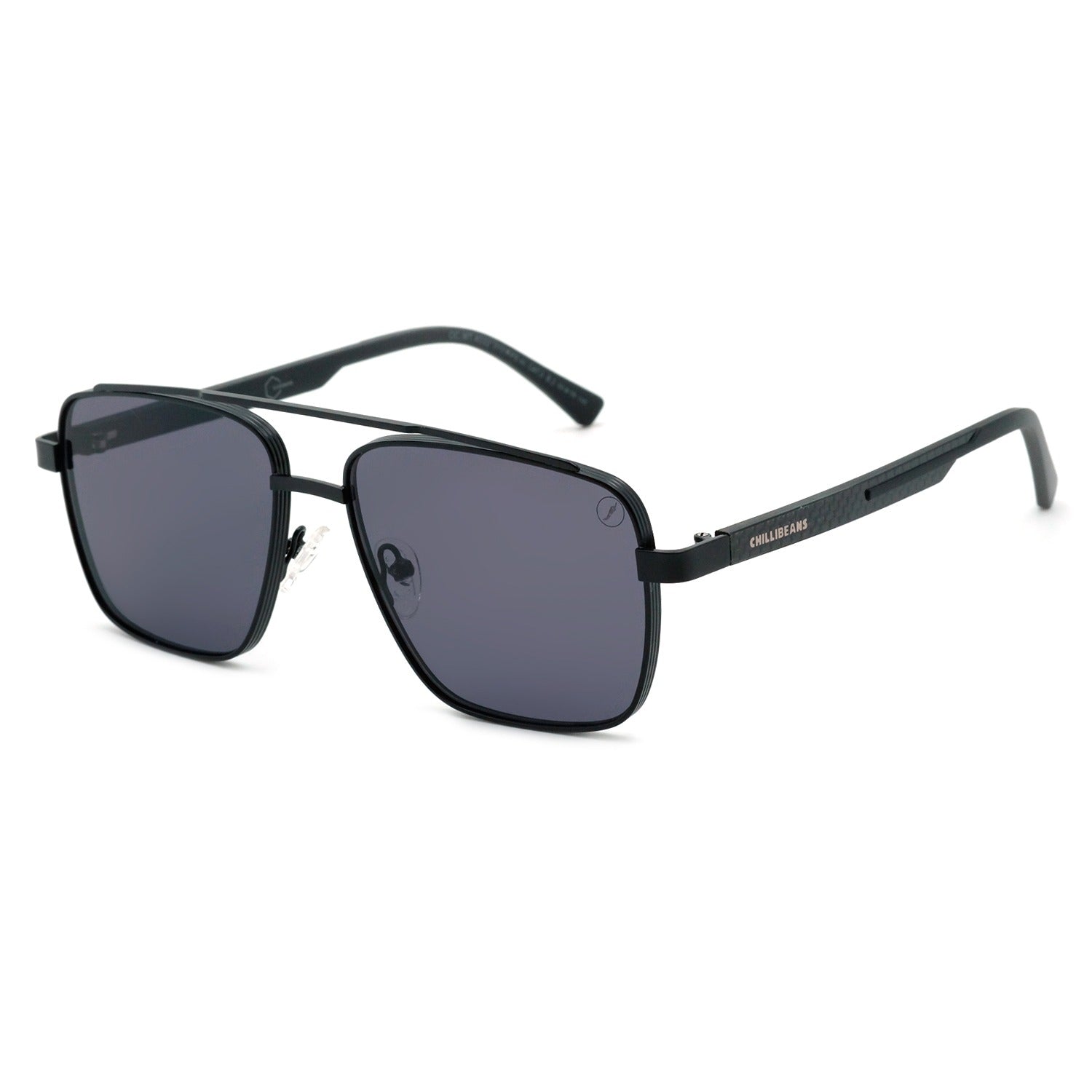 OCULOS CHILLI BEANS MASCULINO PRETO ACO INOXIDAVEL OCMT4032