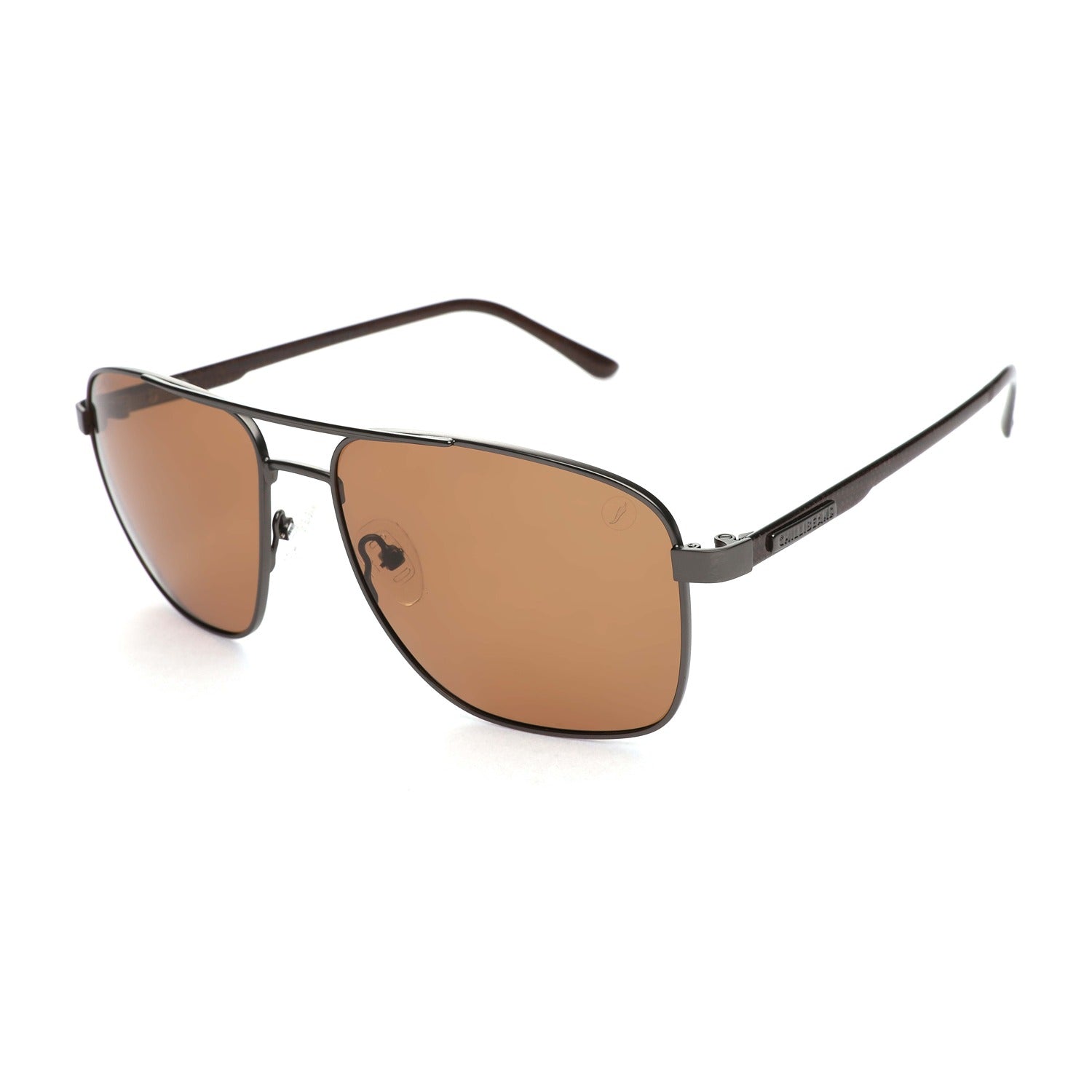 OCULOS CHILLI BEANS MASCULINO MARROM ACO INOXIDAVEL OCMT4103