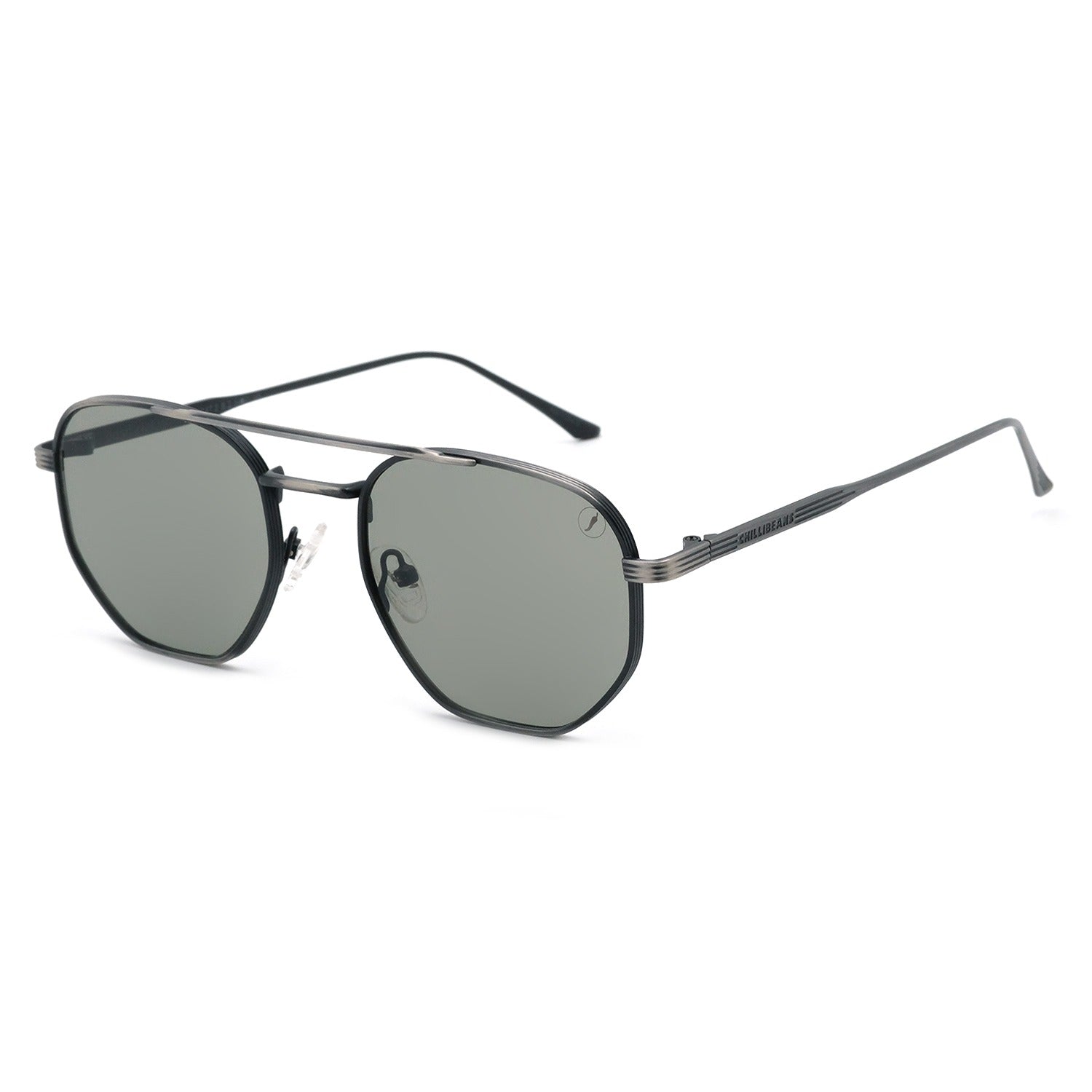 OCULOS CHILLI BEANS MASCULINO PRETO ACO INOXIDAVEL OCMT4105