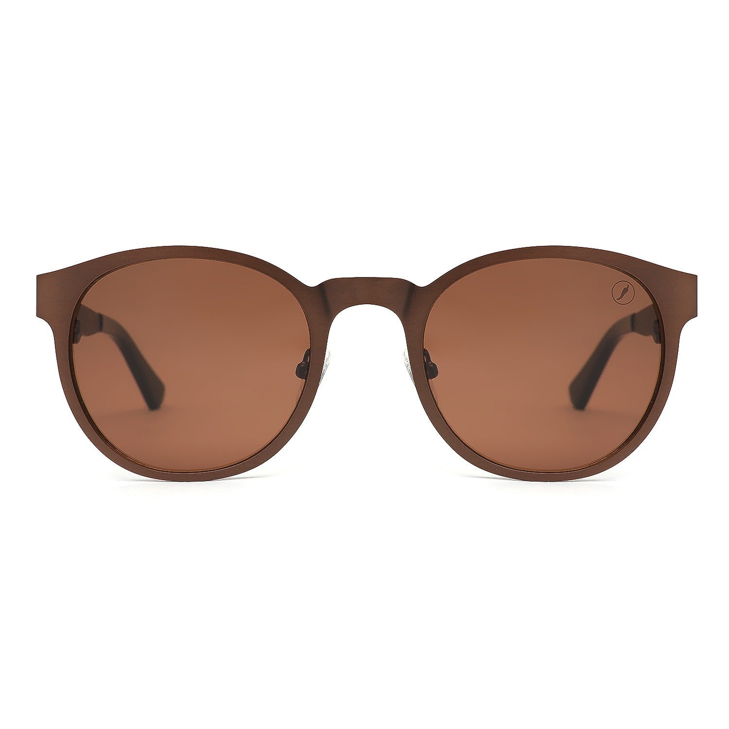 OCULOS CHILLI BEANS MASCULINO MARROM ACO INOXIDAVEL OCMT4169