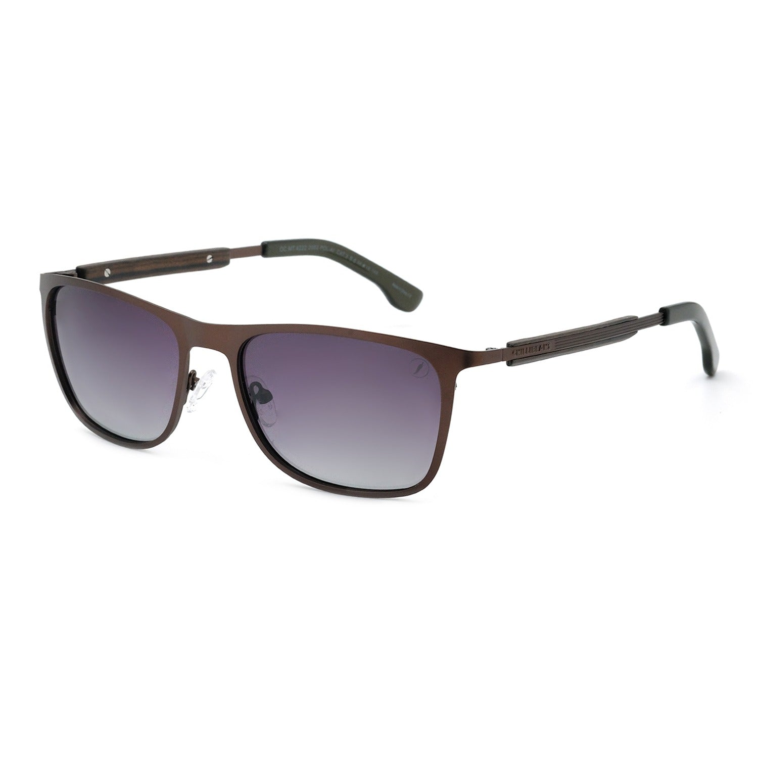 OCULOS BAMBU E MADEIRA MASCULINO PRETO ACO INOXIDAVEL OCMT4222