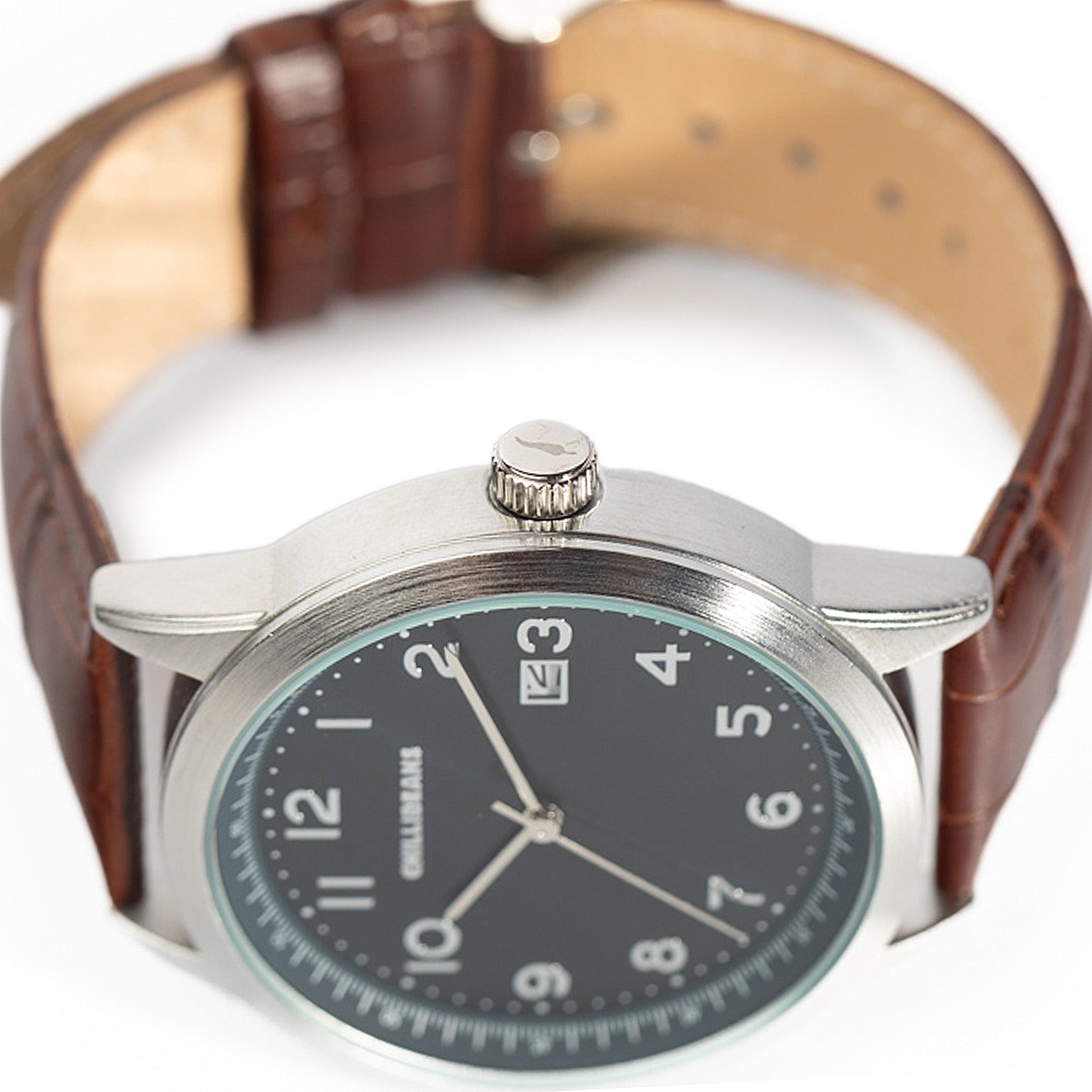 RELOGIOS CARNAVAL 2025 MASCULINO PRATA BRASS RECR0584