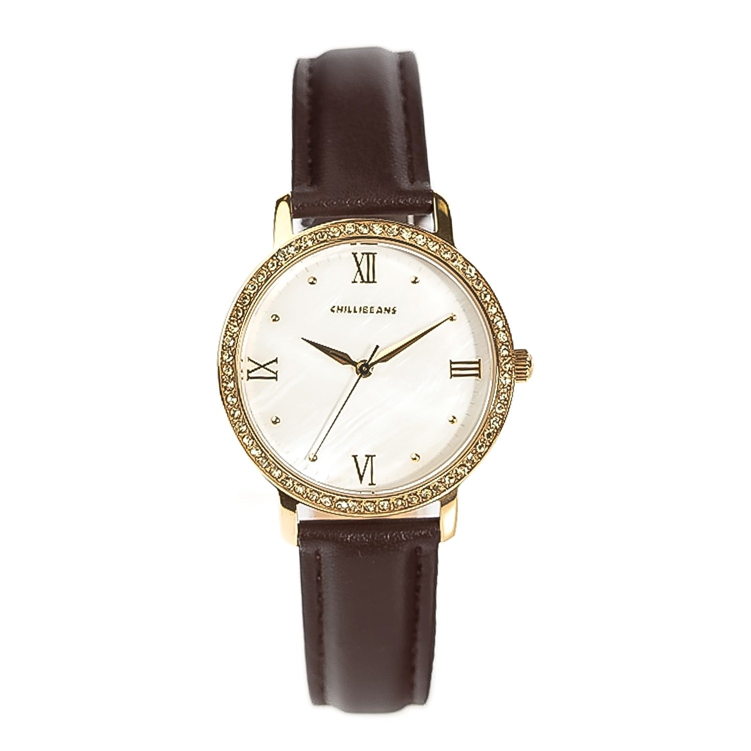 RELOGIOS CHILLI BEANS FEMININO DOURADO BRASS RECR0585