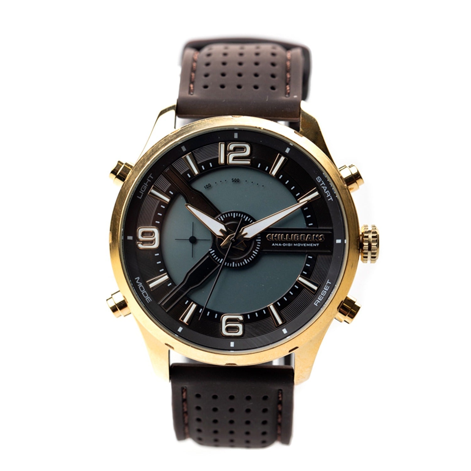RELOGIOS CHILLI BEANS MASCULINO ONIX BRASS REES0270
