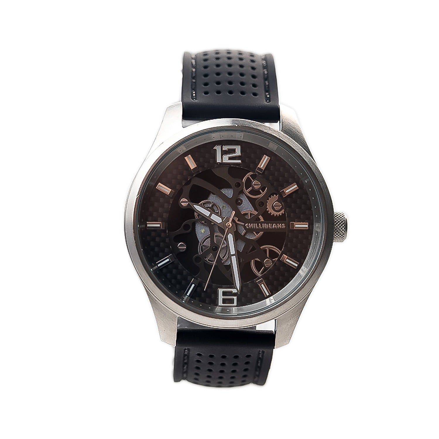 RELOGIOS CHILLI BEANS MASCULINO DOURADO BRASS REES0273