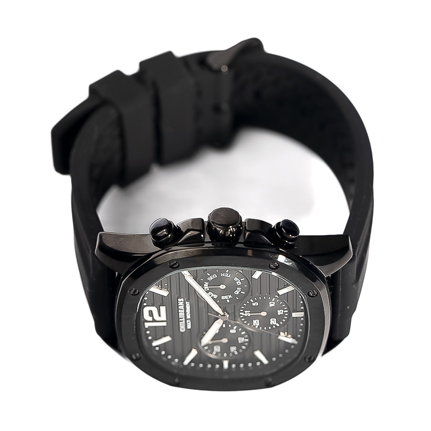 RELOGIOS CHILLI BEANS MASCULINO PRETO BRASS REES0280