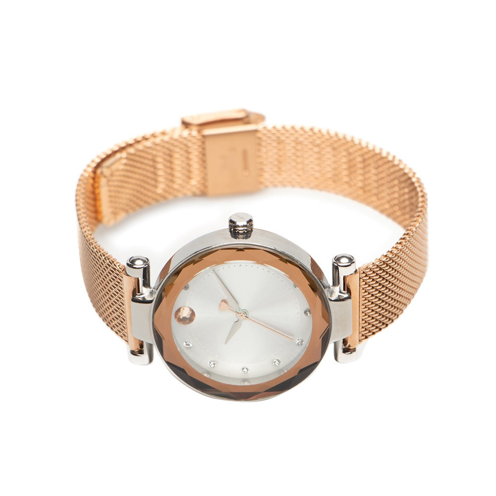 RELOGIOS CHILLI BEANS FEMININO PRATA BRASS REMT1394