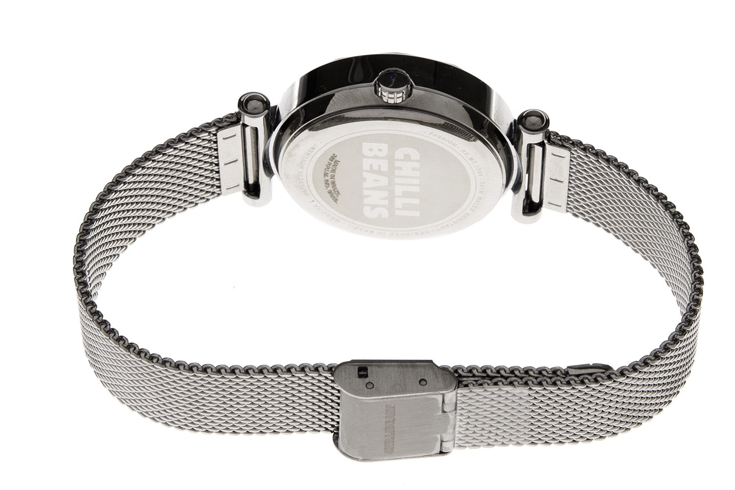 RELOGIOS CHILLI BEANS FEMININO PRATA BRASS REMT1394