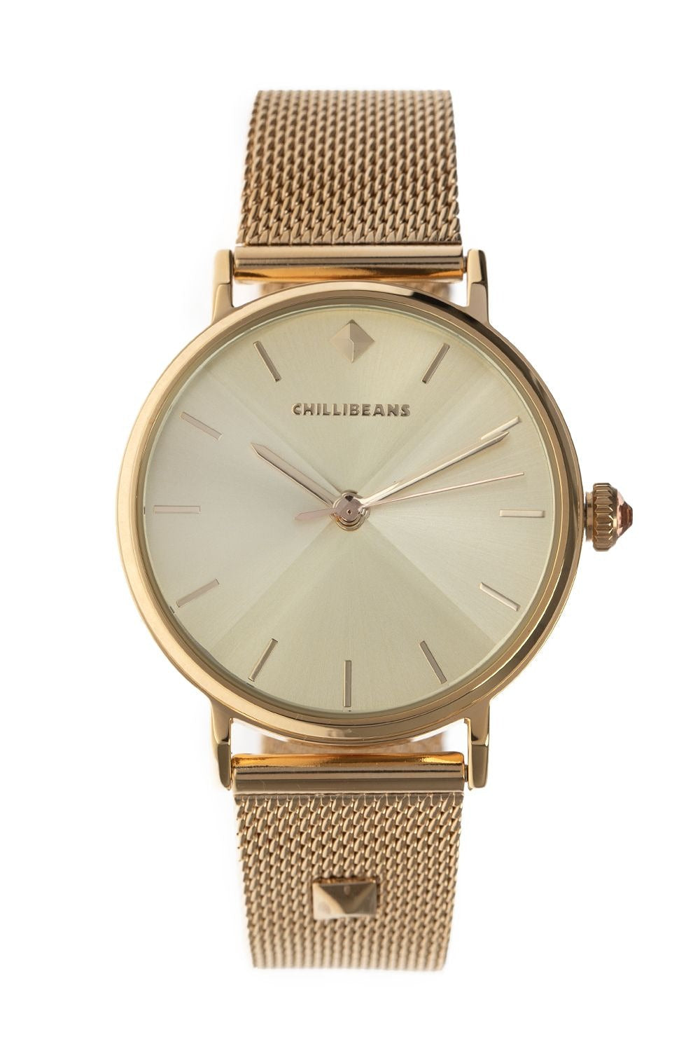 RELOGIOS NAMORADOS 2024 FEMININO DOURADO BRASS REMT1597