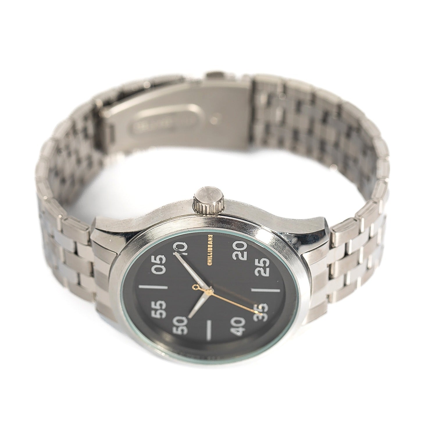 RELOGIOS CHILLI BEANS MASCULINO PRETO BRASS REMT1662