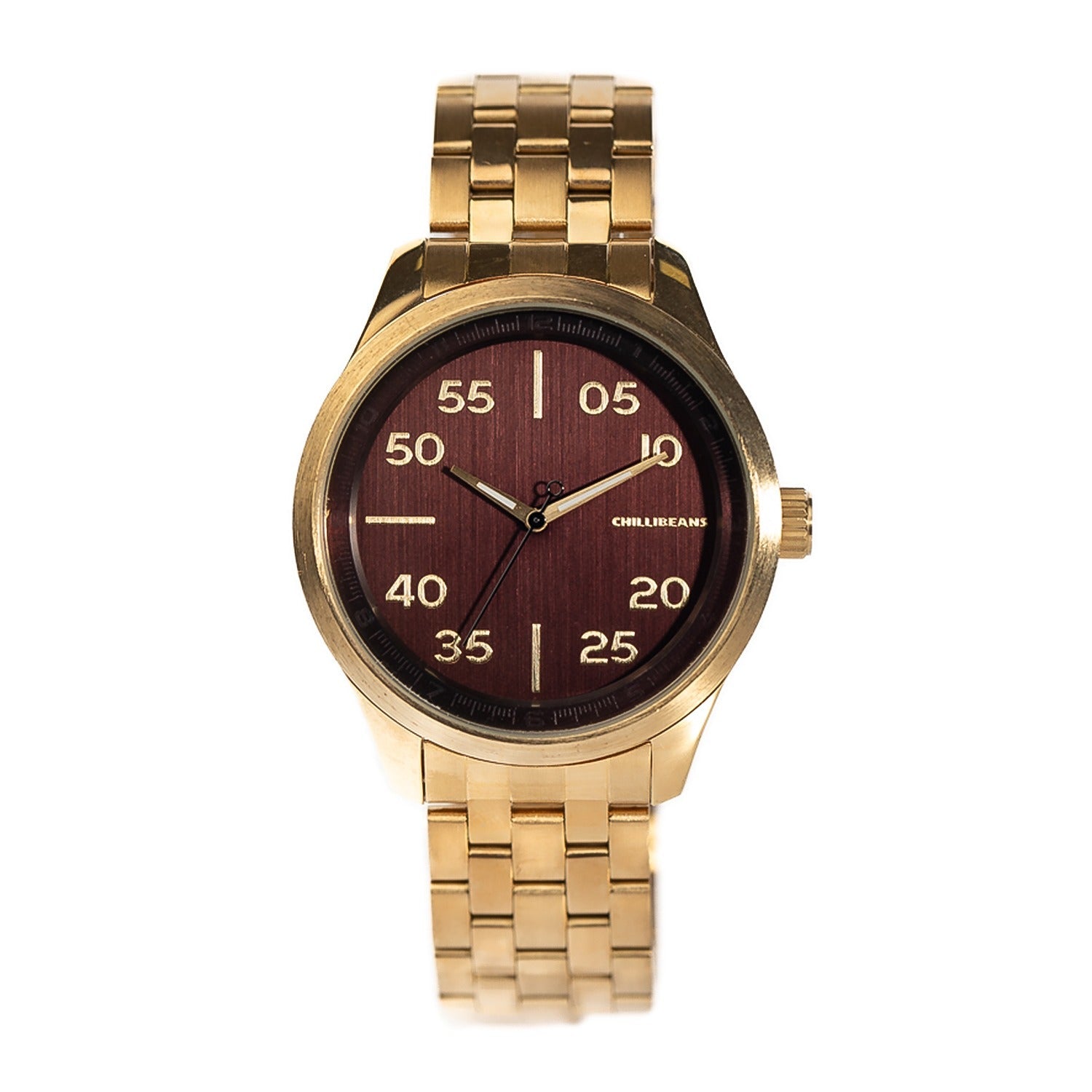 RELOGIOS CHILLI BEANS MASCULINO PRETO BRASS REMT1662