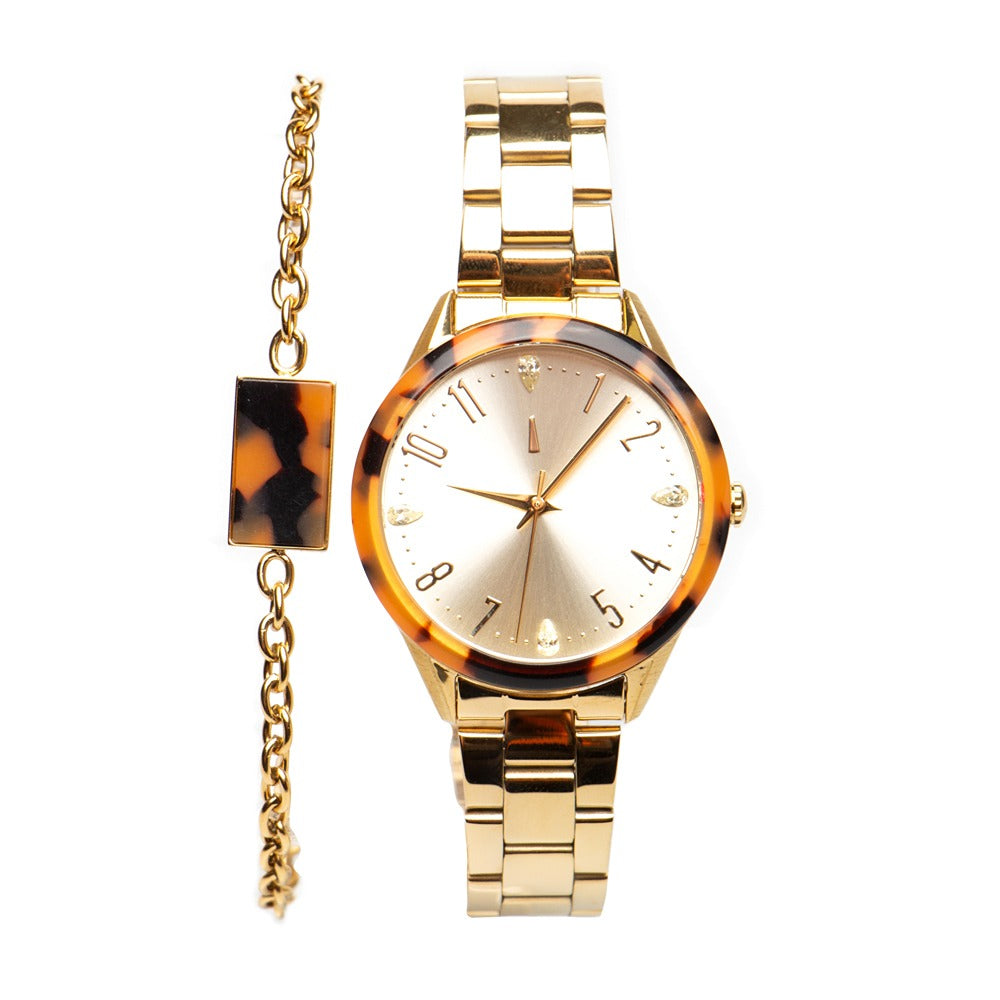 RELOGIOS RISQUE FEMININO ROSE BRASS REMT1711