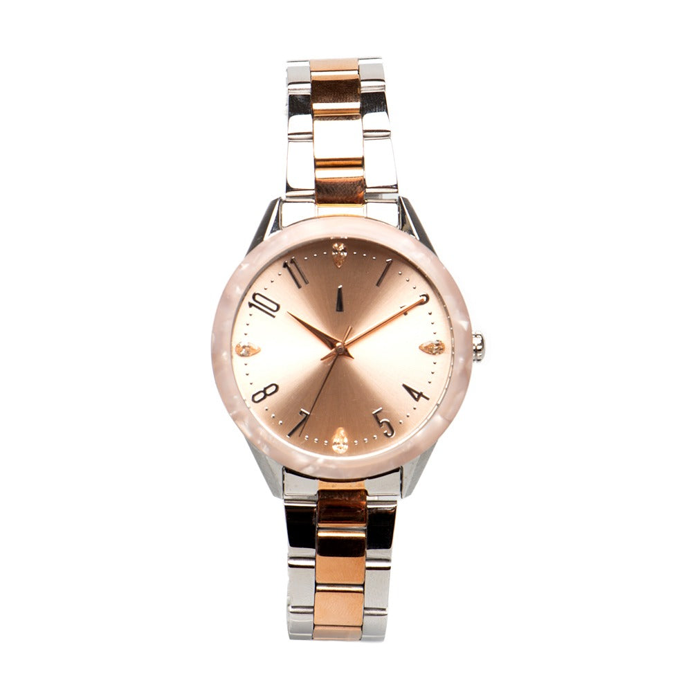 RELOGIOS RISQUE FEMININO ROSE BRASS REMT1711