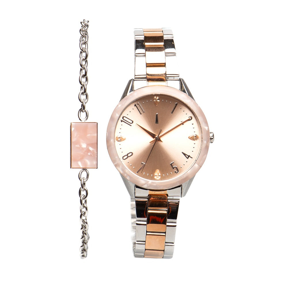RELOGIOS RISQUE FEMININO ROSE BRASS REMT1711