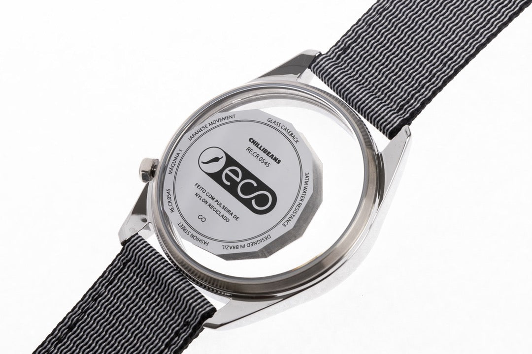 Analog Women's Watch Eco Translucent Silver Black